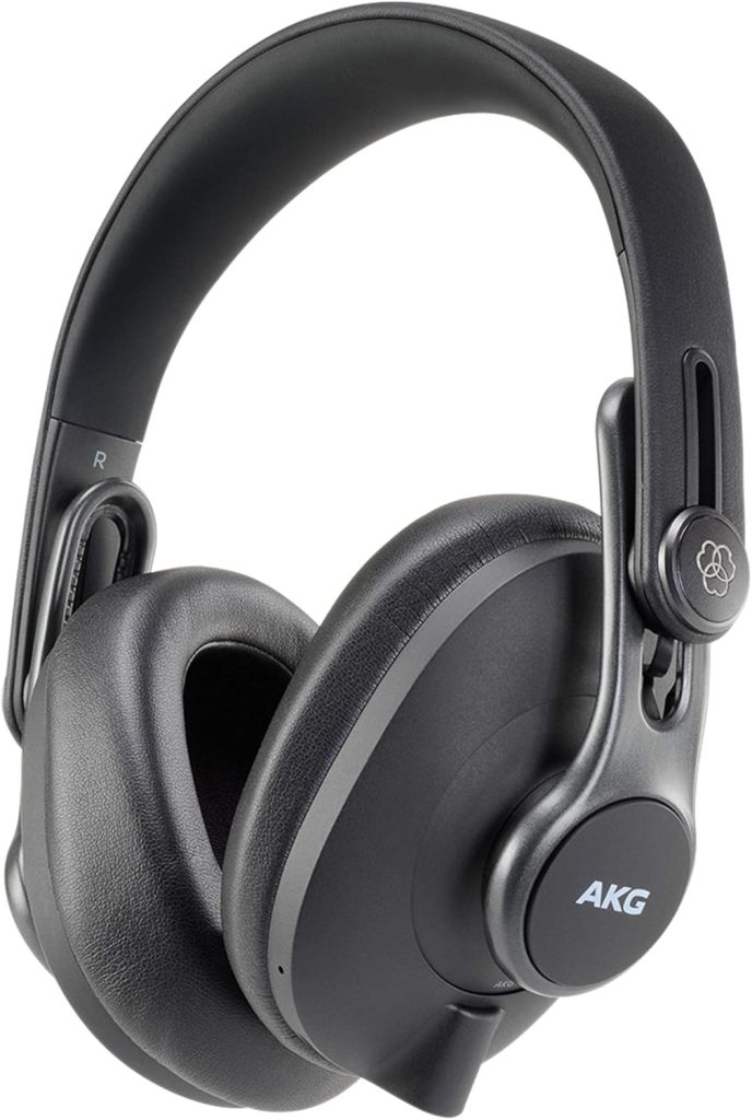 AKG Pro Audio K371BT Bluetooth Wireless Over-Ear, Closed-Back, Portable, Foldable Studio Headphones. 50mm Drivers. Astounding Frequency Response - 5 Hz to 40 kHz. Black