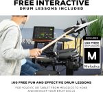 Alesis Drums Debut Kit – Electric Drum Kit with 4 Quiet Mesh Electronic Pads, 120 Sounds, Drum Sticks, Stool, Headphones, and Lessons - Image 3