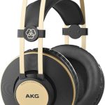 AKG Pro Audio K92 Over-Ear, Closed-Back, Critical Listening and Studio Headphones, Matte Black and Gold