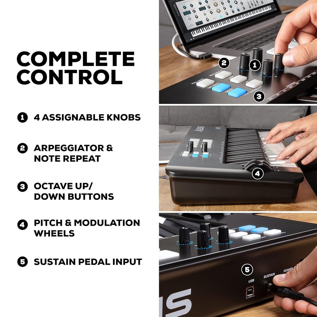 Alesis V49 MKII USB MIDI controller keyboard - Image 10