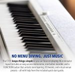 Casio Casiotone CT-S1 – 61-Key Touch-Sensitive Retro Keyboard | Sleek, Portable Design for Beginners to Pros | Stereo Grand Piano + 60 AiX Tones | USB-MIDI Connectivity | Black - Image 5