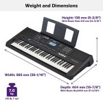 YAMAHA, 61-Key Touch-Sensitive Advanced Portable Keyboard with Music Rest and Power Adapter, (PSRE473) - Image 6