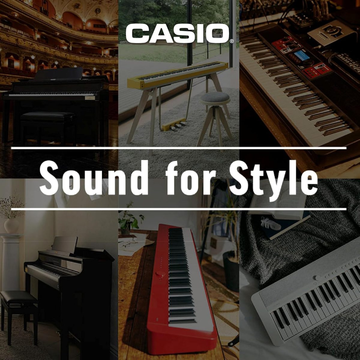 Casio Casiotone CT-S1 – 61-Key Touch-Sensitive Retro Keyboard | Sleek, Portable Design for Beginners to Pros | Stereo Grand Piano + 60 AiX Tones | USB-MIDI Connectivity | Black - Image 2