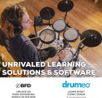 Alesis Nitro Max Kit Electric Drum Set with Quiet Mesh Pads, 10" Dual Zone Snare, Bluetooth, 440+ Authentic Sounds, Drumeo, USB MIDI, Kick Pedal - Image 14