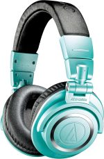 Audio-Technica ATH-M50xBT2IB Wireless Over-Ear Headphones, Ice Blue