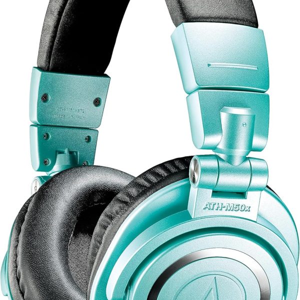 Audio-Technica ATH-M50xBT2IB Wireless Over-Ear Headphones, Ice Blue