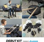 Alesis Drums Debut Kit – Electric Drum Kit with 4 Quiet Mesh Electronic Pads, 120 Sounds, Drum Sticks, Stool, Headphones, and Lessons - Image 2