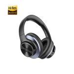 OneOdio A10 Hybrid Active Noise Cancelling Headphones, Hi-Res Audio, 50H Playtime with Speed Charge, Travel Case, Wireless/Wired, Built-in Mic, Bluetooth Over Ear Headphones for Work Travel