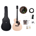 Enya EGA-X1 PRO MAX SP-1 TransAcoustic Cutaway Solid Top Natural Matt Finish Acoustic Guitar