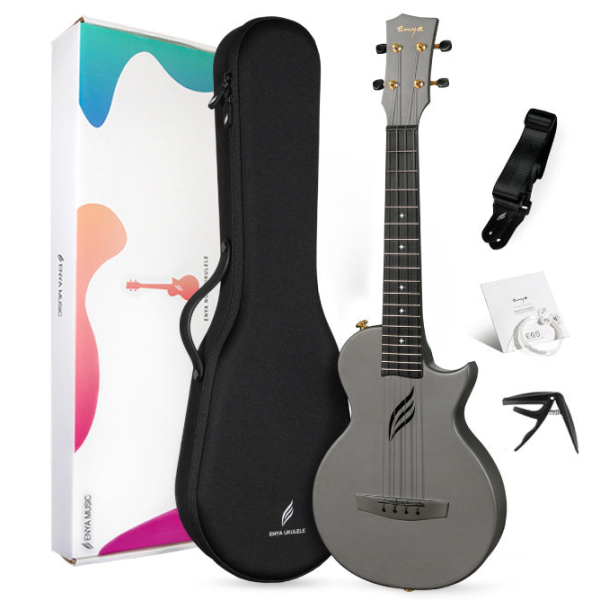 Enya Tenor Nova U PRO 26” Carbon Fiber Travel Ukulele- Black