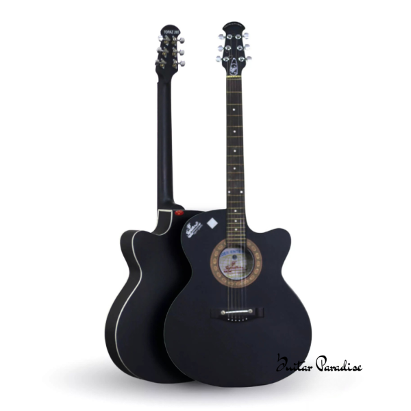 Signature Topaz 265 Acoustic Guitar – Indian (Black)