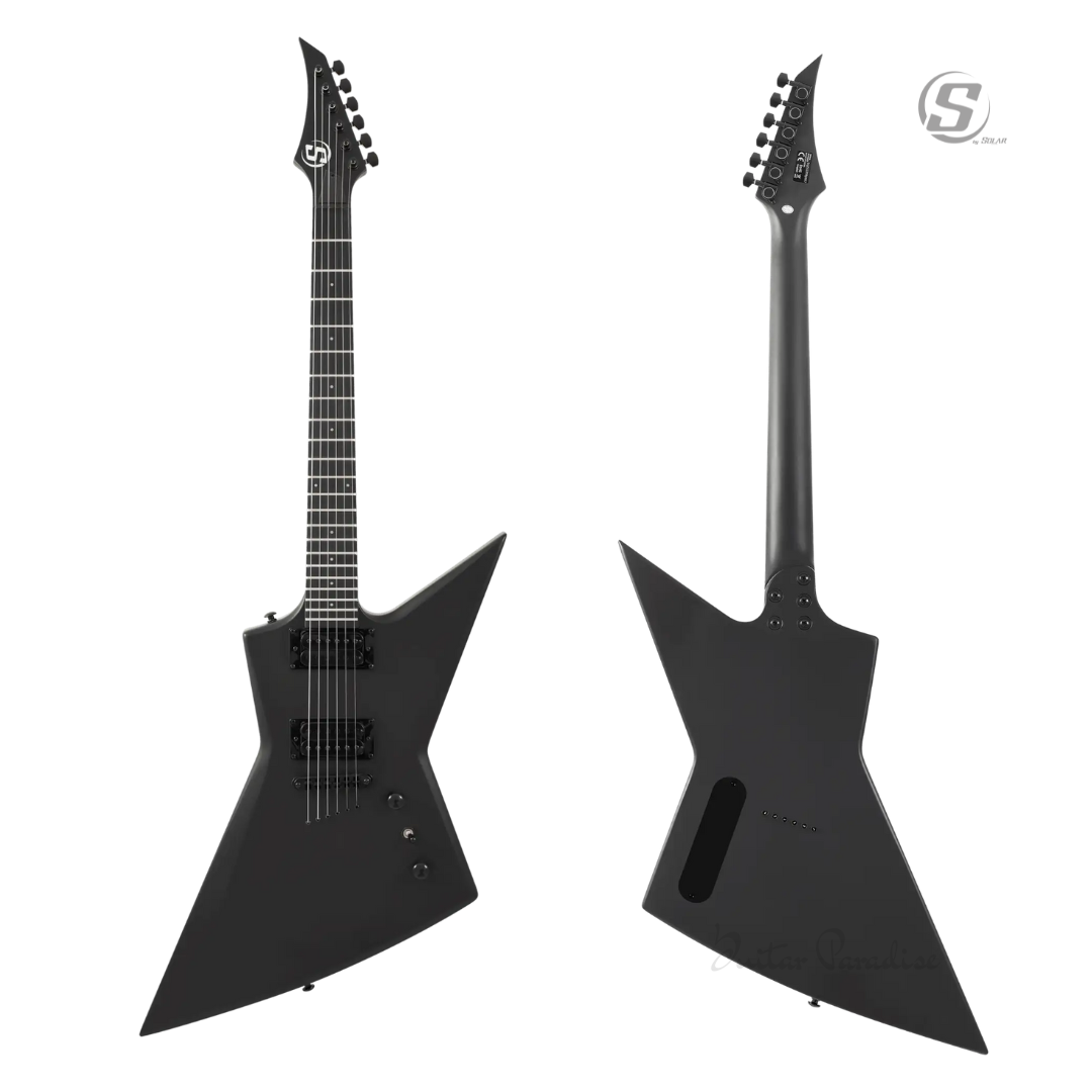 S by Solar EB4.6C Electric Guitar w/Gigbag - Carbon Black Matte S by Solar EB4.6C Electric Guitar w/Gigbag - Carbon Black Matte