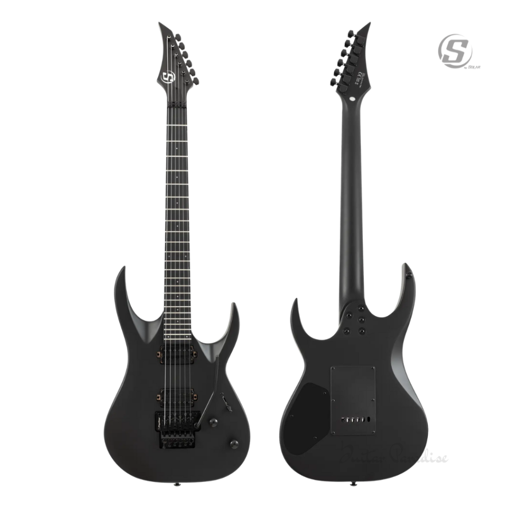 S by Solar AB4.6FRC Electric Guitar w/Floyd Rose - Carbon Black Matte