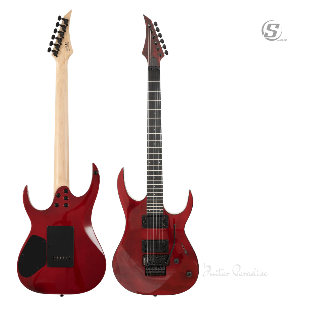 Guitar Paradise Products (66) S by Solar SB4.6FRFBL Electric Guitar w/Floyd Rose - Image 3