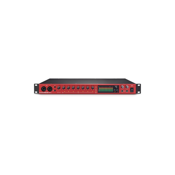 Focusrite Clarett+ 8Pre Studio-Grade 18-in/20-out Audio Interface for Established Producers —Eight High-Performance, Low-Noise, Low-Distortion Mic Preamps Capture Audio with Precise Clarity