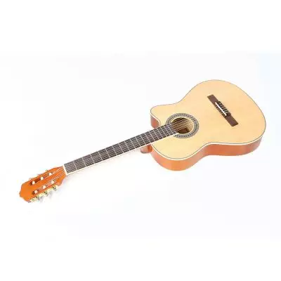 39inch Deviser Spruce + Nanyang Wood High glossy Cutaway Thin Body Classical Guitar