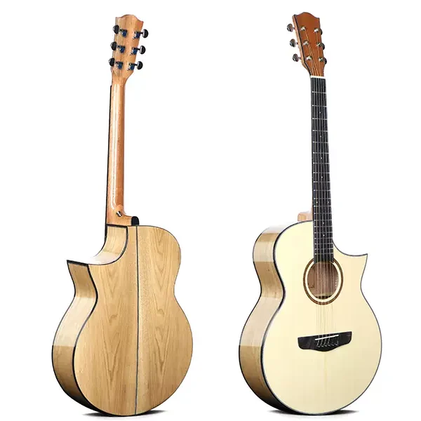 Deviser L‑610 + EQ KLT‑17A – 40" Spruce Top / Catalpa Body Cutaway Guitar with Built-in Preamp