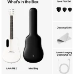 LAVA ME 3 White Carbon Fiber Smart Guitar with wireless charger - Image 2