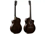 40inch JF Cutaway Full Mahogany Transparent Black Finish Acoustic Guitar