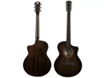 Deviser  LK-12-BK 40inch JF Cutaway Full Mahogany Transparent Black Finish Acoustic Guitar - Image 4