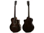 Deviser  LK-12-BK 40inch JF Cutaway Full Mahogany Transparent Black Finish Acoustic Guitar - Image 3