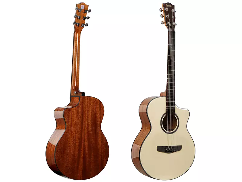 40inch JF Cutaway Spruce + Mahogany High Glossy Natural Color Acoustic Guitar