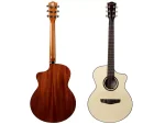 Deviser LK-13-N  40" JF Cutaway Acoustic Guitar (Natural, High Gloss) - Image 4