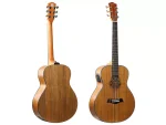 Deviser Full Walnut Hollow Sould Hole Acoustic Travel Guitar with EQ-KLT-17A