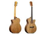 40inch Auditorium Full Walnut Acoustic Guitar with Special Design Sould Hole