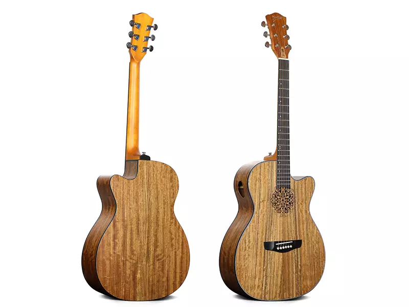 40inch Auditorium Full Walnut Acoustic Guitar with Special Design Sould Hole