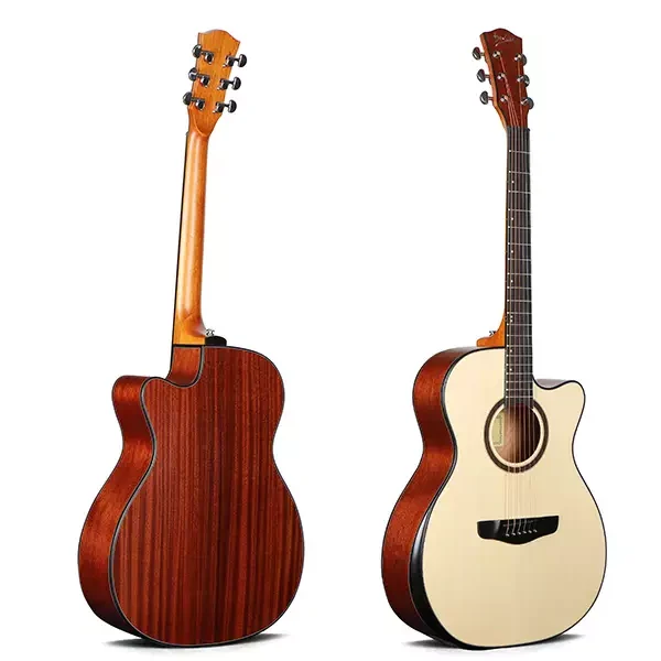 Deviser LS-560-40 – 40" Spruce + Mahogany Acoustic Guitar with Arm-Rest (Matte Finish, Natural Color)