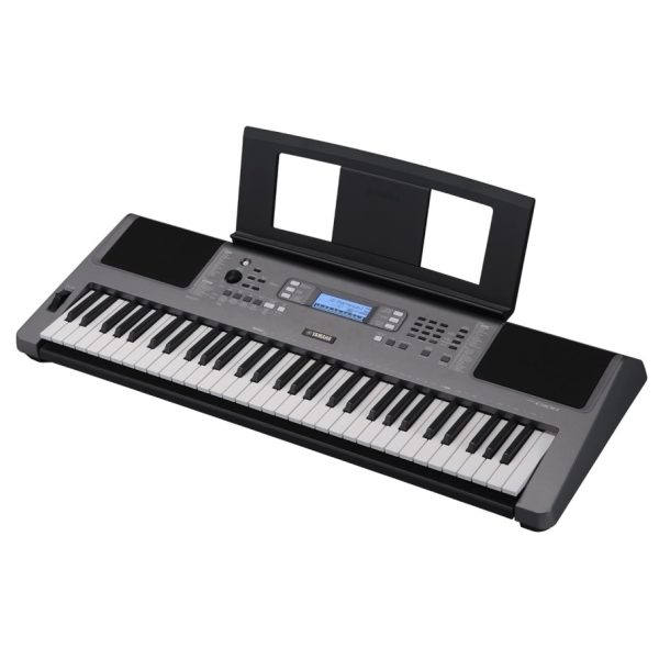 YAMAHA, 61-Key Touch-Sensitive Advanced Portable Keyboard with Music Rest and Power Adapter, (PSRE473)