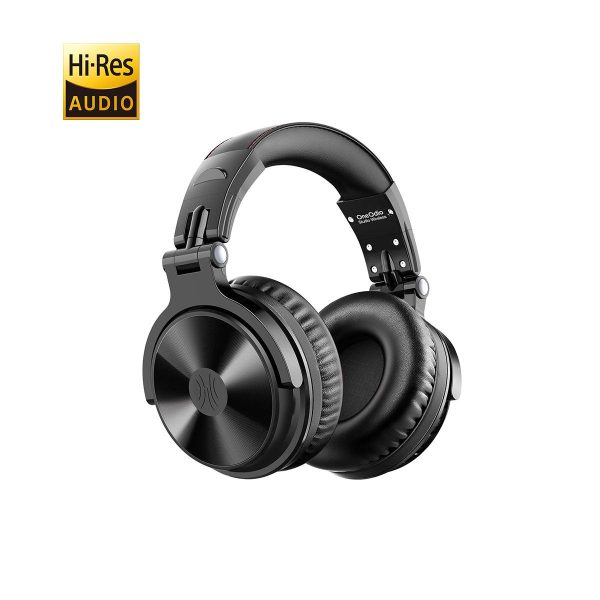 OneOdio Bluetooth Over Ear Headphones - Wireless/Wired 110 Hrs Stereo Sound Bluetooth Foldable Headsets with Deep Bass 50mm Neodymium Drivers for PC/Phone - Studio Wireless Pro C (Black)