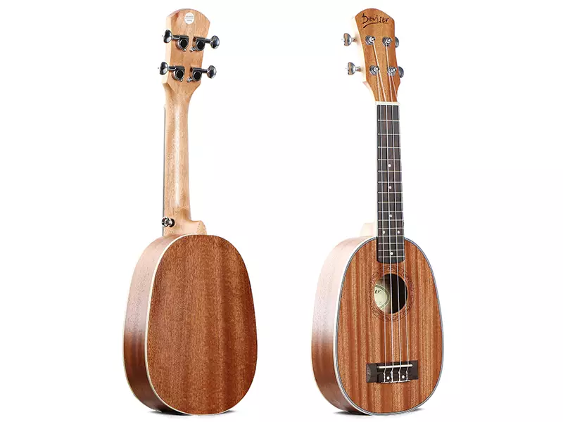 21inch Deviser Full Sapele Matt Finish Soprano Pineapple Ukulele