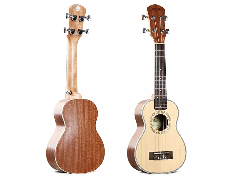 21inch Deviser Spruce + Sapele Matt Finish Soprano Ukulele