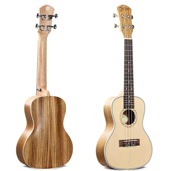 24inch Deviser Spruce + Zebrawood Matt Finish Concert Ukulele