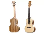 Deviser UK24-60 – 24" Concert Ukulele in Spruce + Zebrawood, Matte Finish - Image 3
