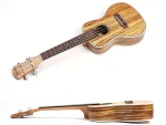 Deviser UK24-65 – 24" Full Zebrawood Concert Ukulele (Matte Finish, Natural Color) - Image 2