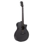Enya EGA X0 Black Cutaway Grand Auditorium Acoustic Guitar - Image 2