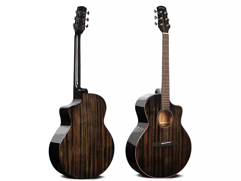 Oriental Cherry 40inch Solid Mahogany + Mahogany High Glossy Acoustic Guitar