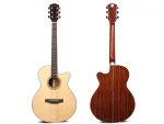 Deviser W-610S-40 – 40" Solid Spruce / Walnut Acoustic Guitar (High-Gloss Finish) - Image 2