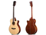 Deviser W-610S-40 – 40" Solid Spruce / Walnut Acoustic Guitar (High-Gloss Finish) - Image 3