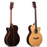 Oriental Cherry 40inch Solid Spruce+ Rosewood High Glossy Acoustic Guitar