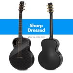 Enya X4 PRO MINI 36″ EQ TransAcoustic Guitar- Black Glossy with Hard case - Image 4