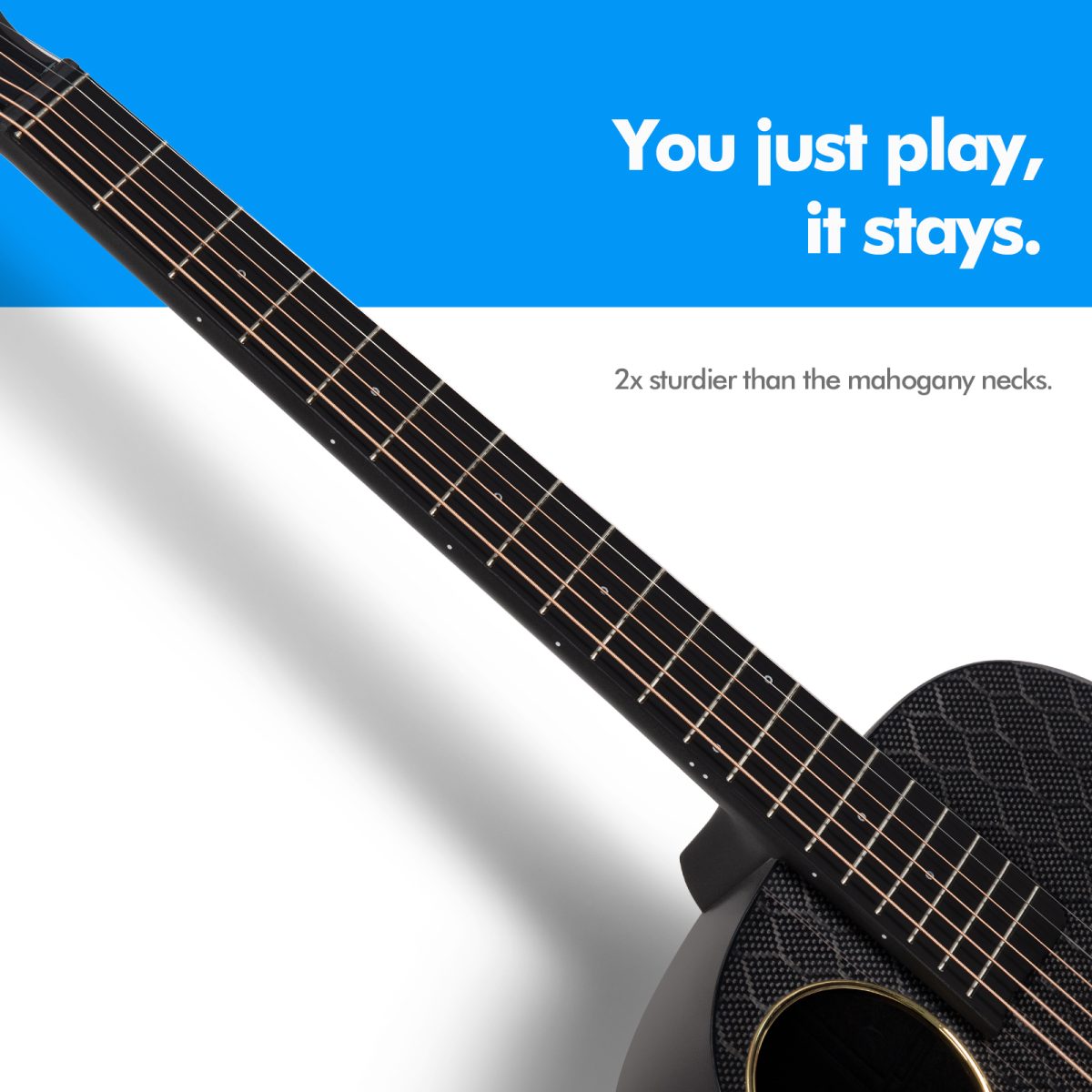 Enya X4 PRO MINI 36″ EQ TransAcoustic Guitar- Black Glossy with Hard case - Image 3