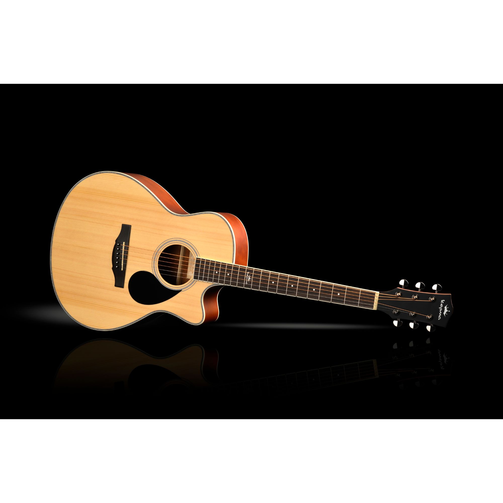 a1c-nm-reflective-side-down-459408_l Kepma A1C Grand Auditorium Acoustic Guitar - Image 18
