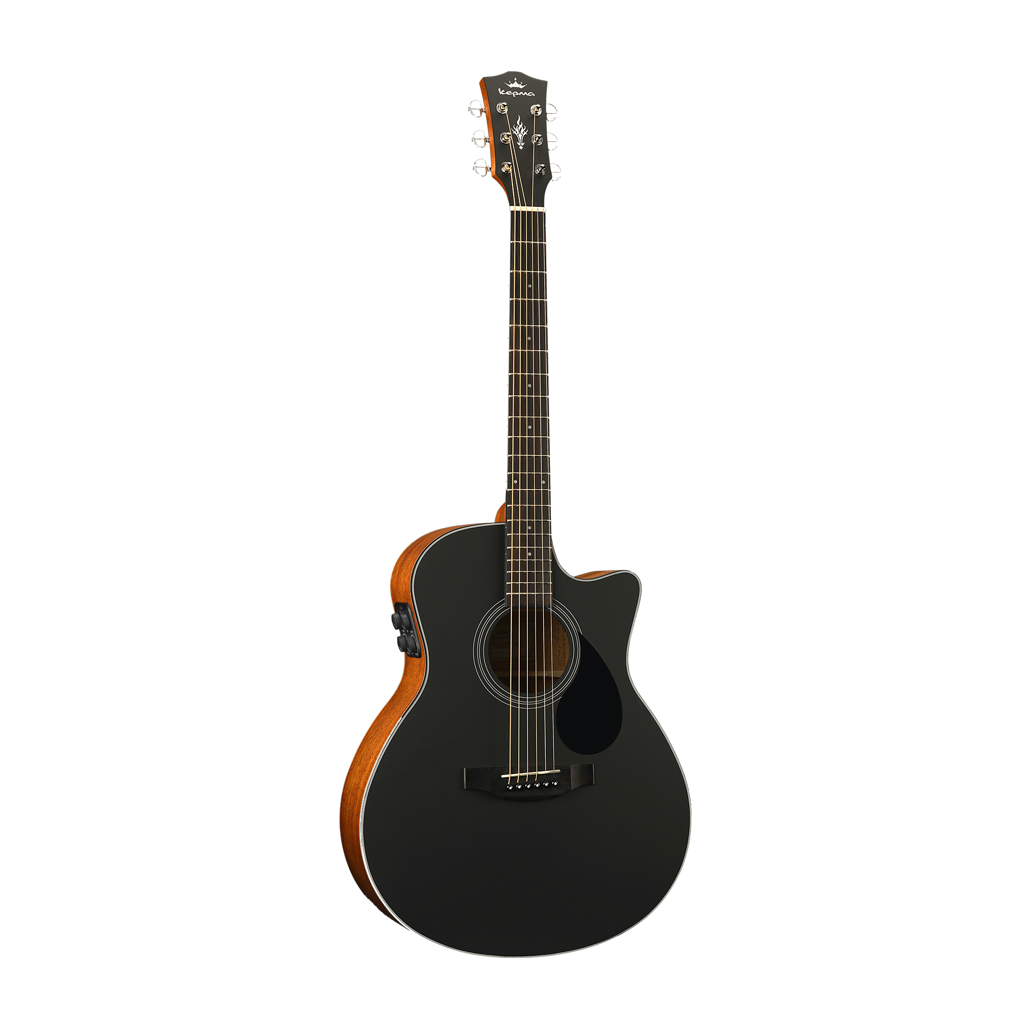Kepma EAC-E TRANS K10 Semi - Acoustic Guitar - Black Matt Kepma EAC-E TRANS K10 Semi - Acoustic Guitar - Black Matt