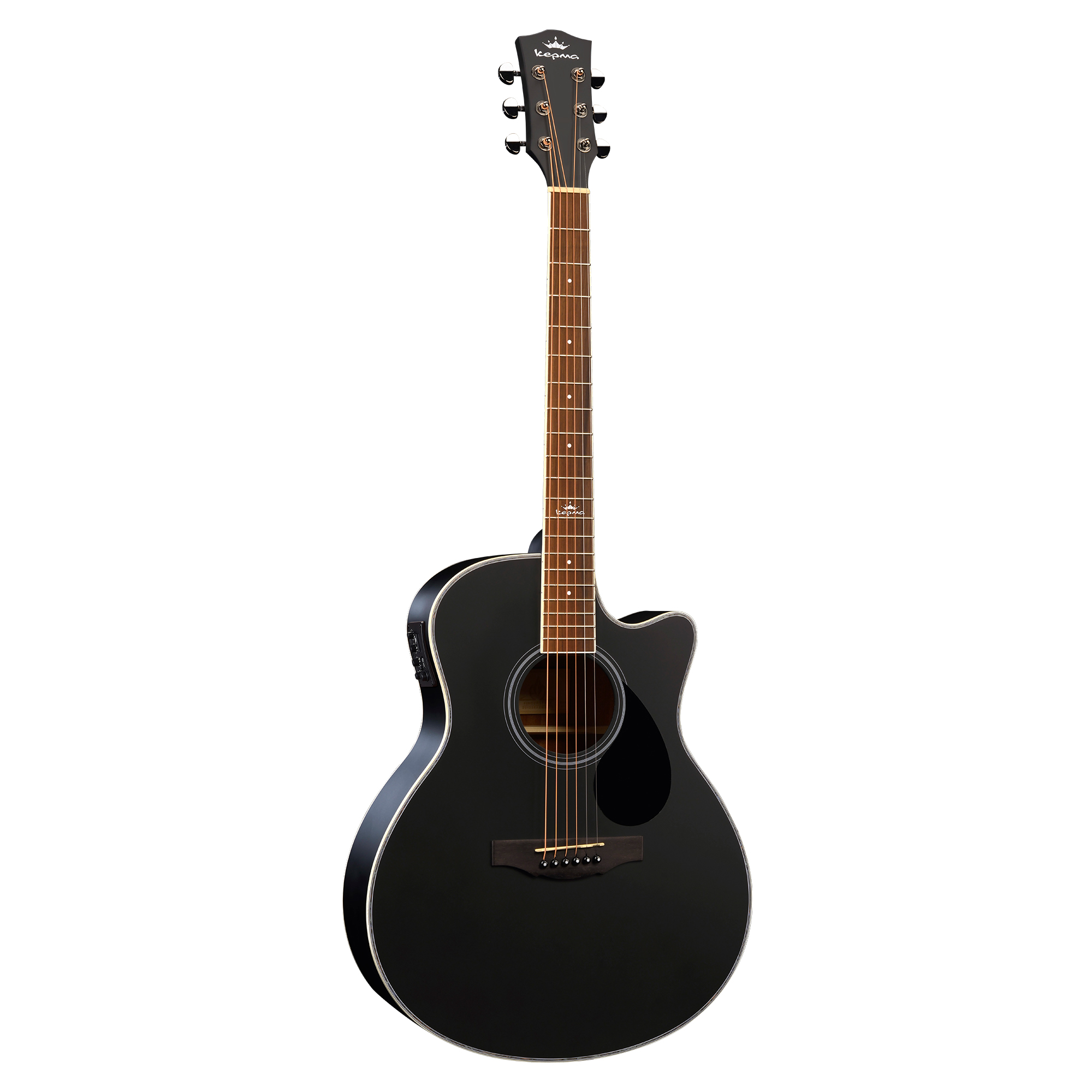Kepma A1CE - Semi acoustic Guitar- Black Matt Kepma A1CE - Semi acoustic Guitar- Black Matt
