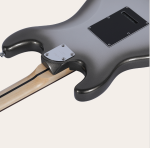 SAGA Dazzles Mercury Gray HSS Electric Guitar - Image 2