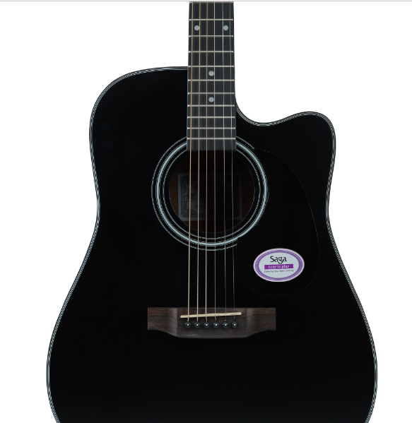 download (89) Saga SF-600C-BK Dreadnought Cutaway Acoustic Guitar - Image 4
